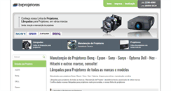 Desktop Screenshot of brprojetores.com.br
